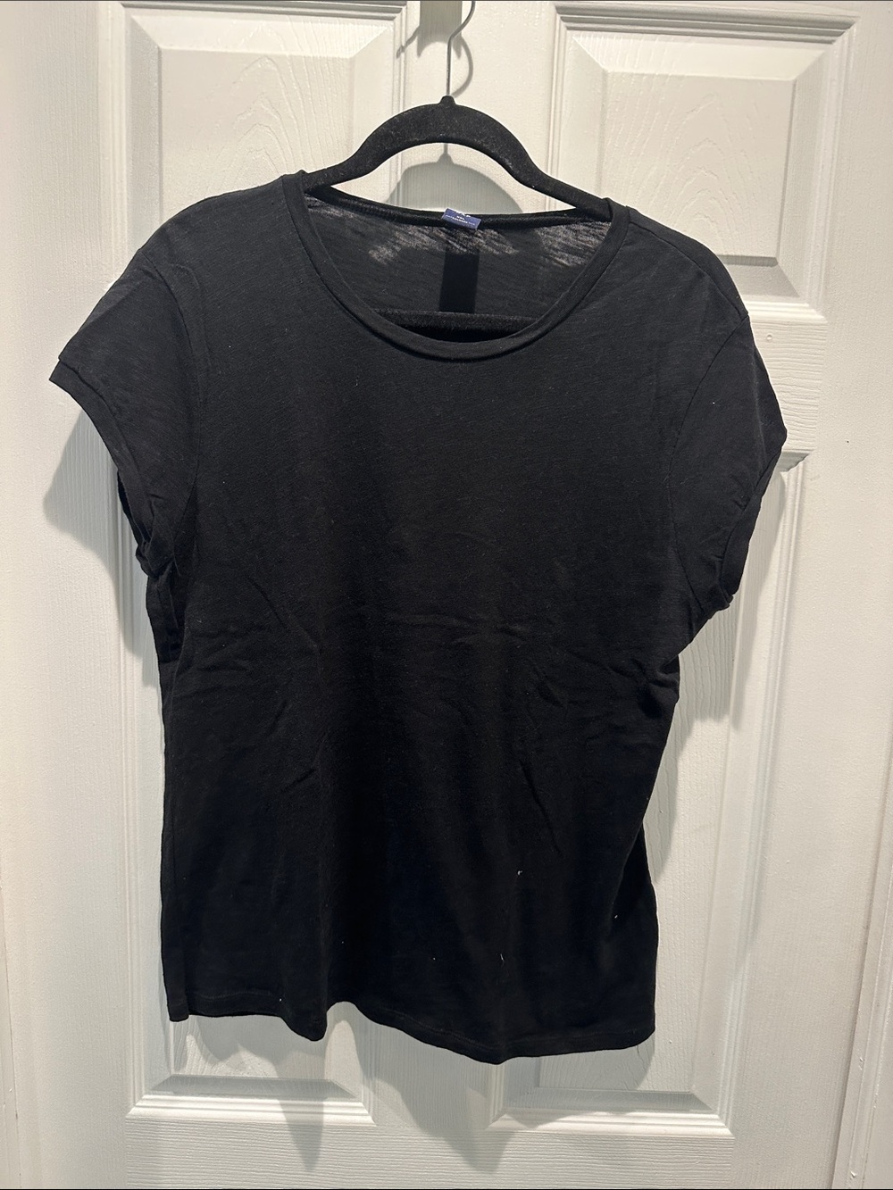 GAP Black Short-Sleeve Crewneck Tee Size 2XL